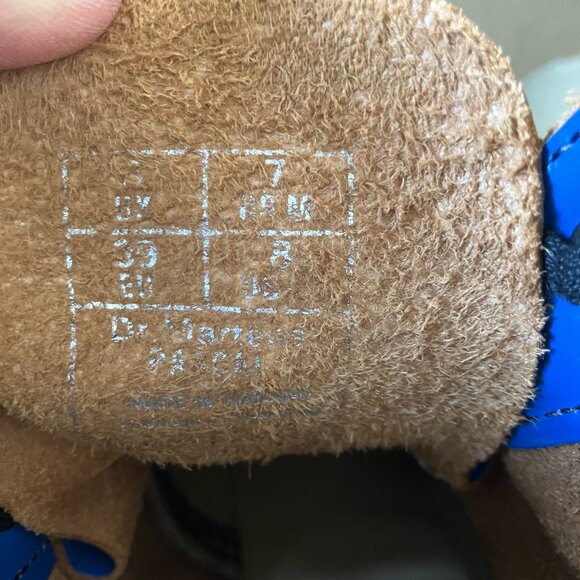 Dr. Martens Womens 8.5 boots Blue 8-eye royal 1460 archive pascal vintage smooth - Picture 15 of 15